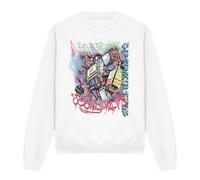 (XXL, White) Transformers Unisex Adult Generations Street Style Decepticon Soundwave Sweatshirt