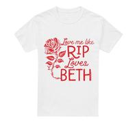 (XXL, White) Yellowstone Mens Love Me Like Rip Loves Beth T-Shirt