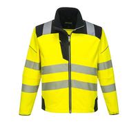 (XXL, Yellow/Black) Portwest Unisex Adult PW3 Hi-Vis Soft Shell Jacket
