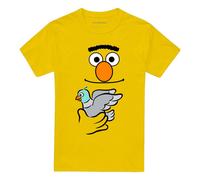 (XXL, Yellow) Sesame Street Unisex Adult Holding Pigeon Bert T-Shirt