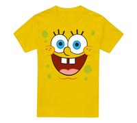 (XXL, Yellow) SpongeBob SquarePants Mens Goofy Smile Face T-Shirt