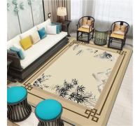 XXLArea Carpet 300x400CMElegant Light Color Chinese Style Rug for Living Room & Bedroom Featuring Beautiful Flowers Birds & TreesSoft Baby Mat