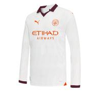 (XXLB) 2023-2024 Man City Long Sleeve Away Shirt (Kids)