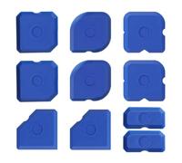 XXLKVSK 10Pcs Sealant Finishing Tool Set - Blue Plastic Caulking Tools - Complete Set for Kitchen Bathroom Floor Sealing