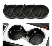 XXMMHTFD 4Pcs Car Cup Holder Coasters for Land Rover Range Rover Evoque/Range Rover Evoque 2000-2023 2024, Upgraded Deep Cup Design Silicone Vehicle Mats, Anti Slip Waterproof Drink Coaster