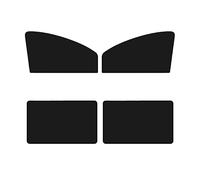 XXMMHTFD Car Side Window Shades, for Kia Soul EV | e-Soul | Soul 2020-2025 Side Windscreen Board UV Rays Sunlight Protection Privacy Blockout Opaque Car Window Shades