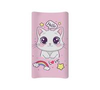 XXQGOMG Baby Changing Covers for Boys Girls Rainbow Cat Pattern Changing Pad Cover Soft Breathable 32x16 Inch Baby Birthday Gifts