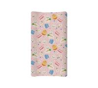 XXQGOMG Baby Changing Pad Covers for Boys Girls Easter Bunny Pattern Soft Breathable Changing Pad Cover for 32x16 Inch Cute Birthday Gift for Baby