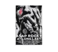 XXQPO ASAP Poster Rocky Album At Long Last ASAP Poster Canvas Wall Art for Home Decor Living Room Bedroom 12x18inch(30x45cm) Unframe-style