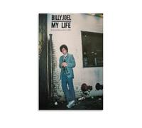 XXQPO Billy Poster Joel Album 52nd Street Poster Canvas Wall Art for Home Decor Living Room Bedroom 12x18inch(30x45cm) Unframe-style