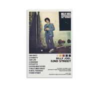 XXQPO Billy Poster Joel Album 52nd Street Poster Canvas Wall Art for Home Decor Living Room Bedroom 12x18inch(30x45cm) Unframe-style
