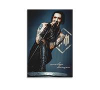 XXQPO Marilyn Poster Manson-Rock Musician Poster Canvas Wall Art for Home Decor Living Room Bedroom 12x18inch(30x45cm) Unframe-style