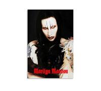 XXQPO Marilyn Poster Manson-Rock Musician Retro Poster Canvas Wall Art for Home Decor Living Room Bedroom 12x18inch(30x45cm) Unframe-style