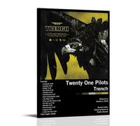 XXQPO Twenty One Poster Pilots-Trench-Album Poster Canvas Wall Art for Home Decor Living Room Bedroom 12x18inch(30x45cm) Frame-style