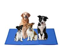 XXR Cool Gel Pet Mat Dog Cat Bed Summer Heat Relief Cushion Pad 60 x 40cm (40cm x 30cm, Blue)