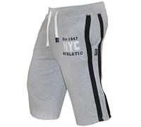 XXR Fleece Shorts Jogging Bottom Joggers MMA Boxing Gym Fitness Sweat Shorts Casual Home Wear (Grey, Small 30''-32'')