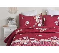 XXR Premium Reversible Bedspread Set with 30 Gorgeous Designs - Soft Microfiber Polyester, Hollow Fiber Filling - Lightweight, All-Season Comfort - Fits Double & King (220 x 240, 130)