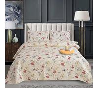 XXR Premium Reversible Bedspread Set with 30 Gorgeous Designs - Soft Microfiber Polyester, Hollow Fiber Filling - Lightweight, All-Season Comfort - Fits Double & King (220 x 240, 106)