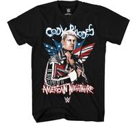 XXRR FASHION Cody Rhodes American Nightmare Wrestling Adult T Shirt M Black Black 3XL