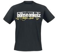 XXRR FASHION Men's Gehasst Verdammt VergÖTtert 2 BÖHse Onkelz T Shirt Black L