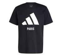 (XXS, Black) Adidas Unisex Adult Paris T-Shirt