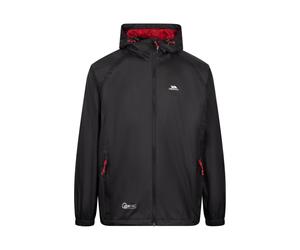 (XXS, Black/Red) Trespass Unisex Adult Qikpac Waterproof Jacket
