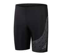 (XXS, Black) Speedo Mens Medley Lines Logo Jammer Shorts