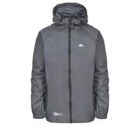 Trespass Adults Waterproof Jacket Qikpac - Lightweight Packaway Raincoat, 2 Zip Pockets, Full Body Front Zip, Adjustable Hood, Storm Flap, Ventilated Back, Foldable Packs in Pouch