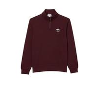 Lacoste Unisex Adult High-Neck Sweatshirt - Maroon Red - XXS - Maroon Red