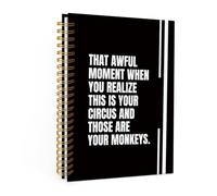 Xxseos Funny Boss Gifts, Office Spiral Notebook Journal Supervisor Gifts A5 | Leader Supervisor Manager Gifts Notebooks for Work, This Is Your Circus These Are Your Monkeys Hardcover Notebook Journal