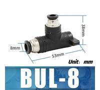 xXSvvskFL BUC-6 BUL-6 8 10 12 HVFF-4 Black Pneumatic Quick Coupling Manual Valve Steering Switch Manual Ball Valve Air Hose 4 6 8 10 12mm(BUL-8)
