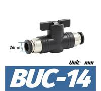xXSvvskFL BUC-6 BUL-6 8 10 12 HVFF-4 Black Pneumatic Quick Coupling Manual Valve Steering Switch Manual Ball Valve Air Hose 4 6 8 10 12mm(BUC-14)