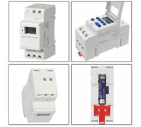 xXSvvskFL Digital Industrial Time Switch THC15A-E Electronic Weekly 7 Days Programmable Timer Relay with No.7 battery extending endurance(110VAC with battery)