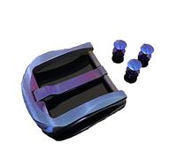 XXTI Pure titanium hypoallergenic belt buckle thickening waist belt belt buckle 1.5 inch D type (blue)