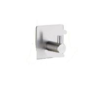 XXWTAWOYH Stainless Steel 3M Self-Adhesive Hook, Wall Door Hook, Robe Clothes Hanger(Silvery 1 Hook)