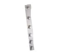 XXWTAWOYH Stainless Steel 3M Self-Adhesive Hook, Wall Door Hook, Robe Clothes Hanger(Silvery 5 Hook)