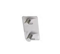 XXWTAWOYH Stainless Steel 3M Self-Adhesive Hook, Wall Door Hook, Robe, Tea Towel(Silver-2Hook)
