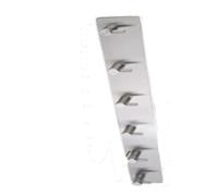 XXWTAWOYH Stainless Steel 3M Self-Adhesive Hook, Wall Door Hook, Robe, Tea Towel(Silver-6Hook)