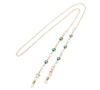 XXXFLOWER Sunglasses Chain Bead Glasses Strap Spectacle Cord Pearl Glasses Chain Eyeglasses Chain with Non-Slip for Reading Glasses Mask Elegant Glasses Lanyard Glasses String Around Neck Women