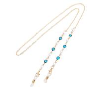 XXXFLOWER Sunglasses Chain Bead Glasses Strap Spectacle Cord Pearl Glasses Chain Eyeglasses Chain with Non-Slip for Reading Glasses Mask Elegant Glasses Lanyard Glasses String Around Neck Women