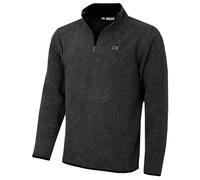 Calvin Klein Mens Polar Fleece 1/2 Zip Sweater - Charcoal Marl - XXXL