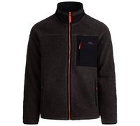 (XXXL, Charcoal) Trespass Mens Textured Fleece Jacket - Brookes