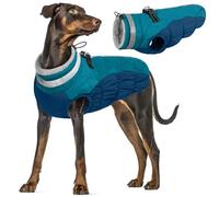XXXL Dog Coat, Zip Up Coat Winter with D-Ring Giant Breed Dog Coat Winter Outfit Step-in Jacket Keep Pets Warm during Cold Weather(Dark green, 3XL)