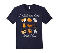 (XXXL) Dog Lover Shirt I Think You Know What I Love Tee Cute Puppy-Father's Day