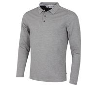 (XXXL, Grey Marl) Calvin Klein Mens 2026 Long Sleeve Stretch Campus Golf Polo Shirt