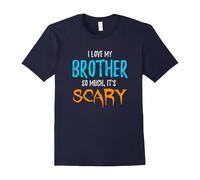 (XXXL) I Love My Brother T-Shirt as Funny Scary Halloween Gift-Father's Day