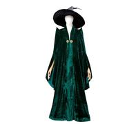 (XXXL) Minerva McGonagall Professor Style Womens Long Cloak Formal Magical Academy Costume