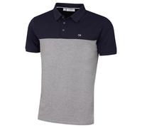 Calvin Klein Mens 2025 Colour Block Lightweight Breathable Golf Polo Shirt