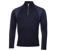 (XXXL, Navy/Slate) Calvin Klein Mens 2026 Micro Grid CK 1/2 Zip Mid Layer Baselayer