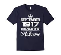 (XXXL) September 1917 100th Birthday Gifts 100 yrs old Bday T-shirt-Father's Day